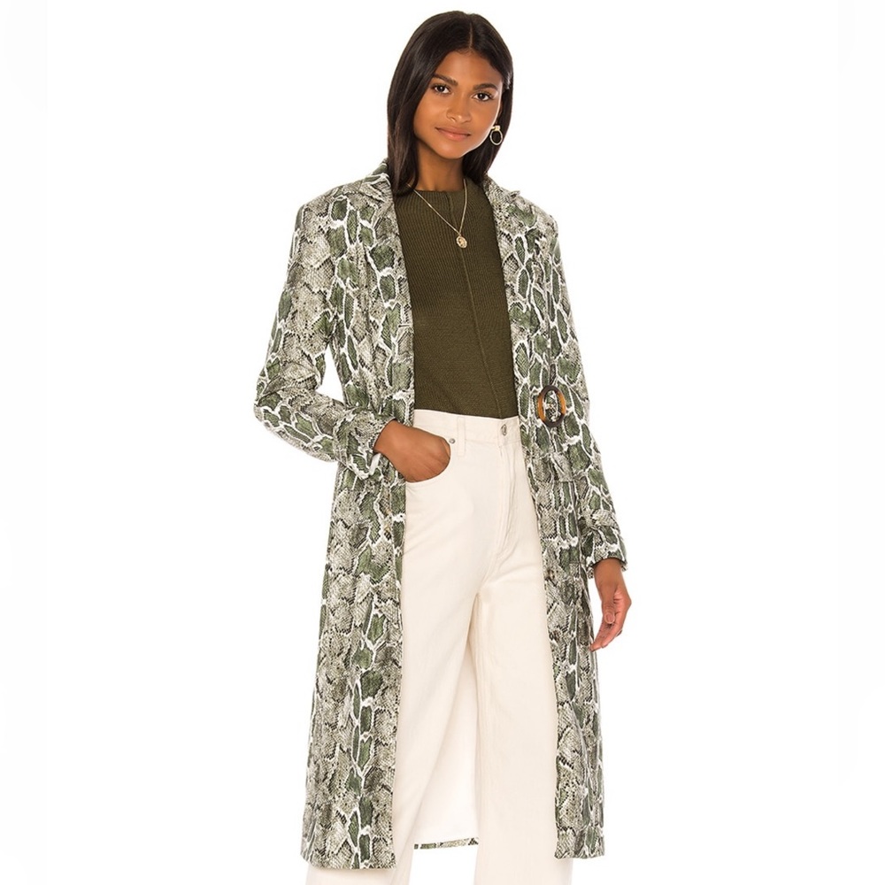 Revolve Song of Style Snake Print Trench